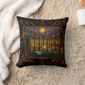 ハロウィンの頭のない騎手の枕 クッション (ブランケット)