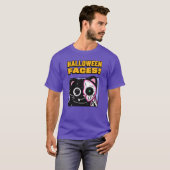 ハロウィンの顔 Tシャツ (正面フル)