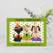 ハロウィンの顧客は感謝していしています サンキューカード (スタンド正面)