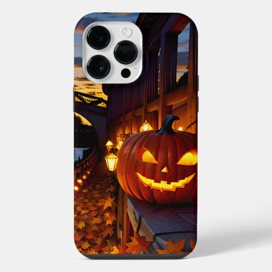 ハロウィンの風景 Four iPhoneケース (裏面)
