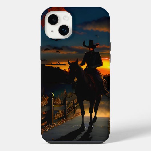 ハロウィンの風景 Seven iPhoneケース (裏面)