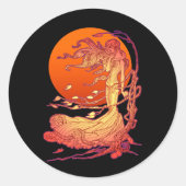 ハロウィンの風 ラウンドシール (正面)