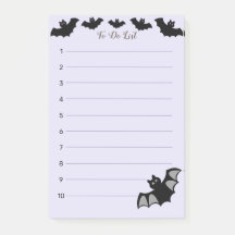 ハロウィンの飛ぶコウモリのペリウィンクルTODOリスト