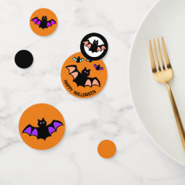 ハロウィンの飛ぶコウモリ コンフェッティ
