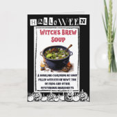 ハロウィンの食事に不気味な遊び心を添えて 案内状 (正面)