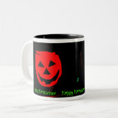 ハロウィンの飲み物 ツートーンマグカップ (正面左)
