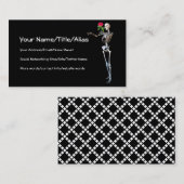 ハロウィンの骨組はとの上がりました 名刺 (正面/裏面)