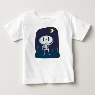 ハロウィンの骨組Tシャツ ベビーTシャツ