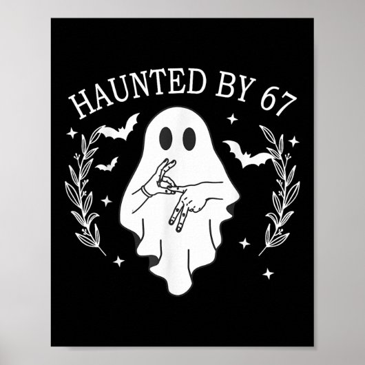 ハロウィンの骸骨の手 6 7 メーム ポスター (正面)