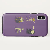 ハロウィンの骸骨 ドラキュラ ミイラ 死神 Case-Mate iPhoneケース (裏面(横))