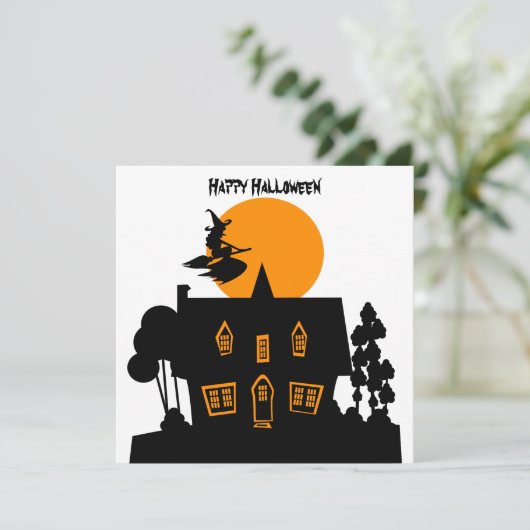 ハロウィンの魔女とお化け屋敷 シーズンカード (スタンド正面)