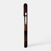 ハロウィンの魔女とカボチャ iPhone 16ケース (左側面)