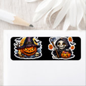 🧟ハロウィンの魔女のかぼちゃ ラベル (インサイチュ)