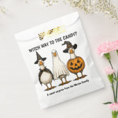 ハロウィンの魔女のガチョウ フェイバーバッグ (封をした状態)