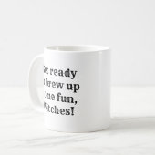 ハロウィンの魔女の不気味なブリュ コーヒーマグカップ (正面左)