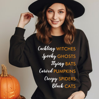 ハロウィンの魔女の不気味な雰囲気の可愛い秋のデザイン Tシャツ