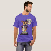 ハロウィンの魔女の仔犬 Tシャツ (正面フル)