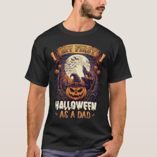 ハロウィンの魔女の吊るし飾り 幽霊の家 Tシャツ