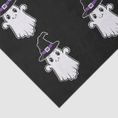 ハロウィンの魔女の帽子パターン付き幽霊 薄葉紙 (詳細)
