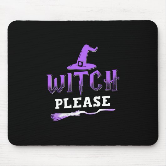 ハロウィンの魔女をお願い マウスパッド (正面)