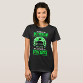 ハロウィンの魔女スイッチ ネオン緑 Tシャツ (正面フル)