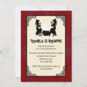 ハロウィンの魔女トラブルがやってくるパーティー 招待状 (正面)