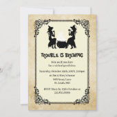 ハロウィンの魔女 トラブルが醸成するパーティー 招待状 (正面)