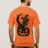 ハロウィンの魔女 Tシャツ (裏面)