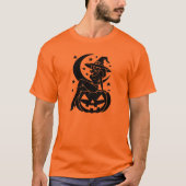 ハロウィンの魔女 Tシャツ (正面)