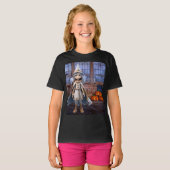 ハロウィンの魔女. Tシャツ (正面フル)