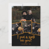 ハロウィンの魔法の写真 シーズンカード (正面)