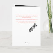 "ハロウィンの魔法の時のために…" カード (裏面)