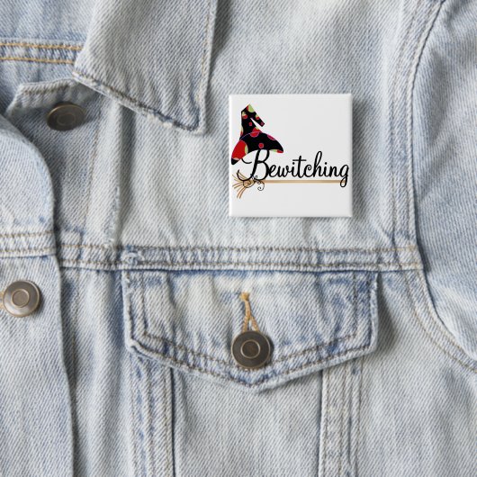 ハロウィンの魔法をかけるTシャツおよびギフト 缶バッジ (インサイチュ)