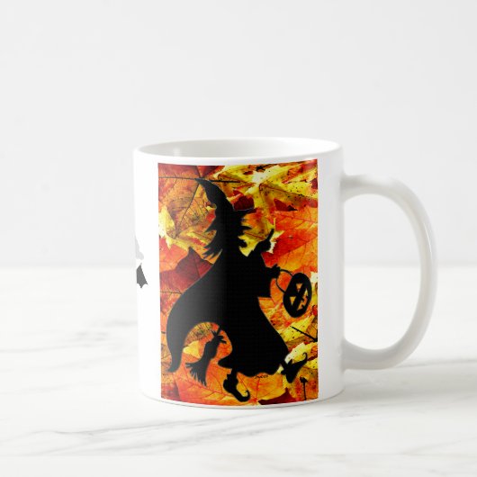 ハロウィンの魔法使いおよび紅葉 マグカップ (右)