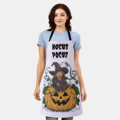 ハロウィンの魔法使いのエプロン エプロン (着用した状態)