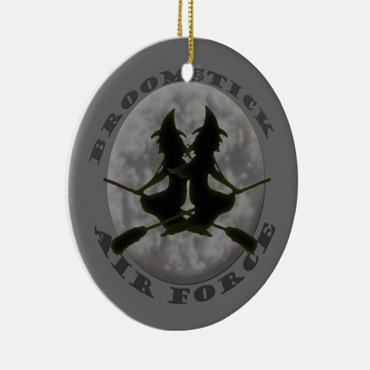 ハロウィンの魔法使いのオーナメント セラミックオーナメント (右)