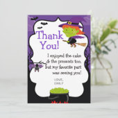 ハロウィンの魔法使いのサンキューカード サンキューカード (スタンド正面)