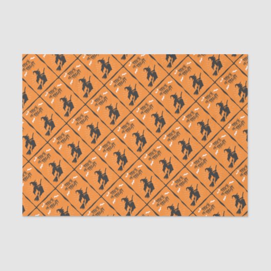 ハロウィンの魔法使いのティッシュペーパー 薄葉紙 (正面)