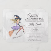 ハロウィンの魔法使いのバチェロレッテ 招待状 (正面/裏面)