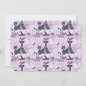 ハロウィンの魔法使いのバチェロレッテ 招待状 (裏面)