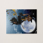 ハロウィンの魔法使いのパズル ジグソーパズル (横)