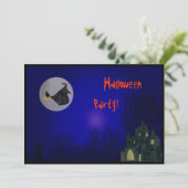 ハロウィンの魔法使いのパーティの招待状 招待状 (スタンド正面)