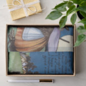 ハロウィンの魔法使いのフクロウの黒猫のパーティーのティッシュ 薄葉紙 (ギフト)