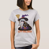 ハロウィンの魔法使いの休日のマウスのTシャツ Tシャツ (正面)