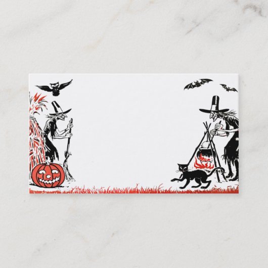 ハロウィンの魔法使いの名刺 名刺 (正面)