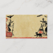 ハロウィンの魔法使いの名刺 名刺 (裏面)