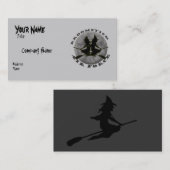 ハロウィンの魔法使いの名刺 名刺 (正面/裏面)