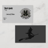 ハロウィンの魔法使いの名刺 名刺 (正面/裏面)