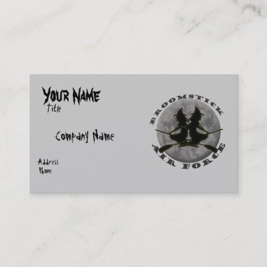 ハロウィンの魔法使いの名刺 名刺 (正面)