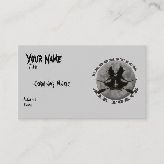 ハロウィンの魔法使いの名刺 名刺 (正面)